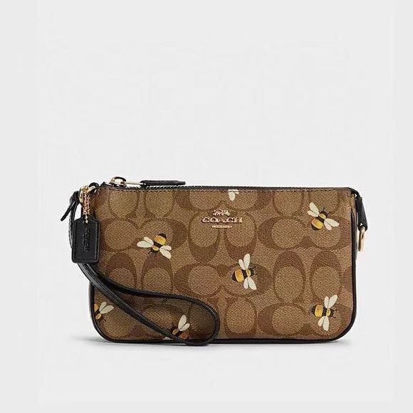 Coach C8673 19 In Signature Canvas With Bee Print - Picture 4 of 5